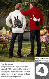 Ladies' or Youth's Cardigan - Horsehead Pattern