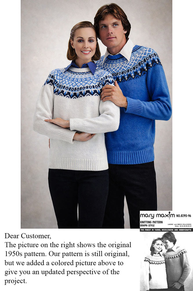Ladies' & Men's Match Mates Pullover Pattern
