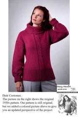 Turtleneck Pullover Pattern