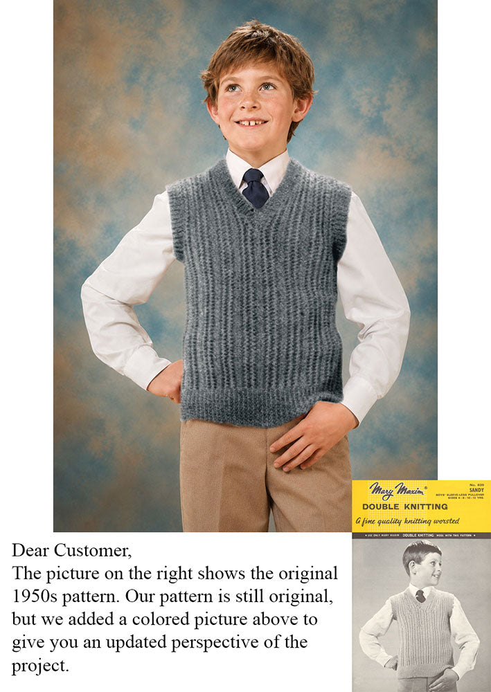 Sandy Sleeve-less Pullover Pattern