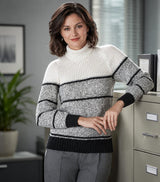 Ribbed Neck Pullover Pattern
