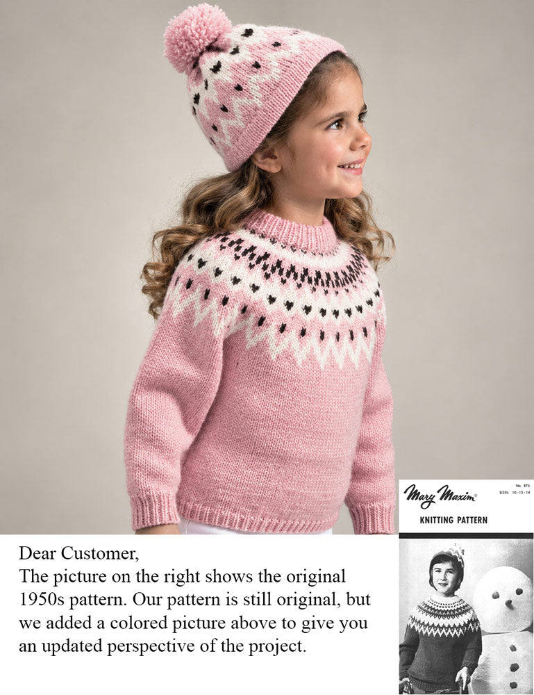 Children's Pullover & Toque Pattern
