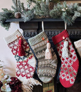 Bas de Noël en mosaïque