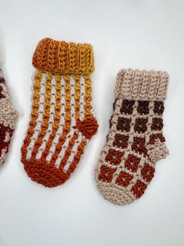 Yuletide Mosaic Mini Stockings