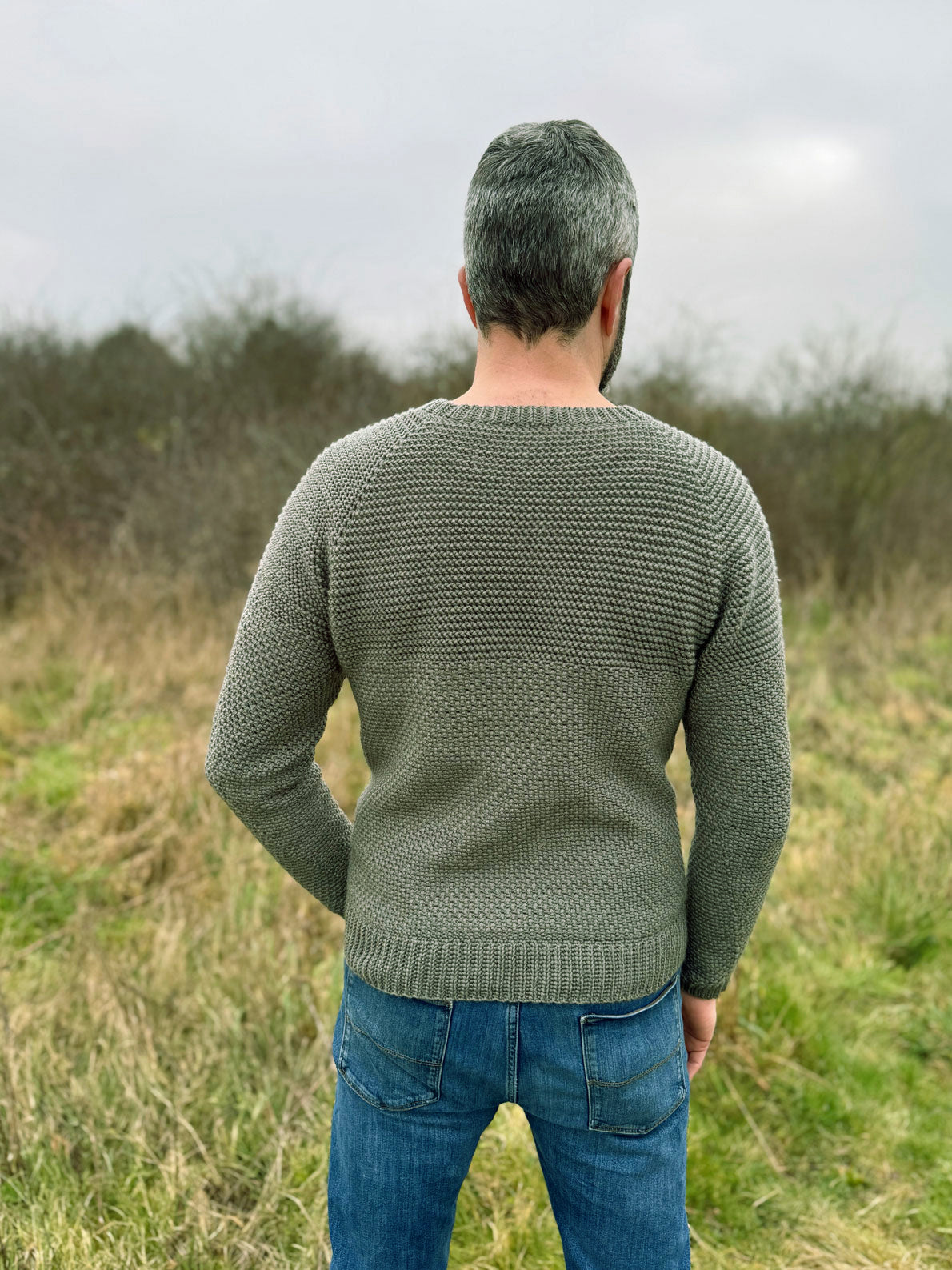 Herringbone Moss Stitch Sweater – Mary Maxim Ltd