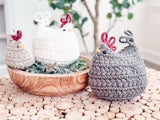 Wheat Stitch Crochet Chickens