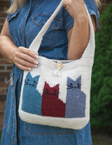 Cat Lover's Knit Bag