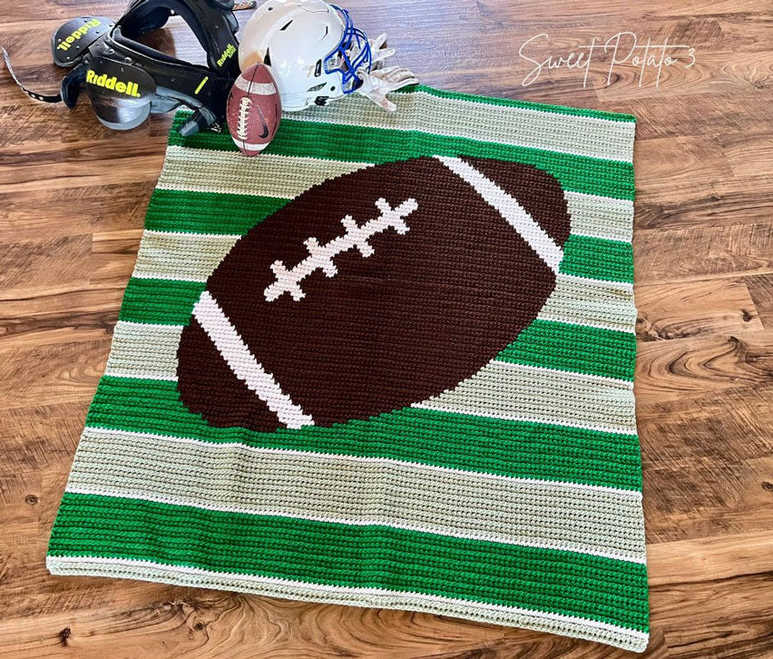 Football Sports Throw Blanket