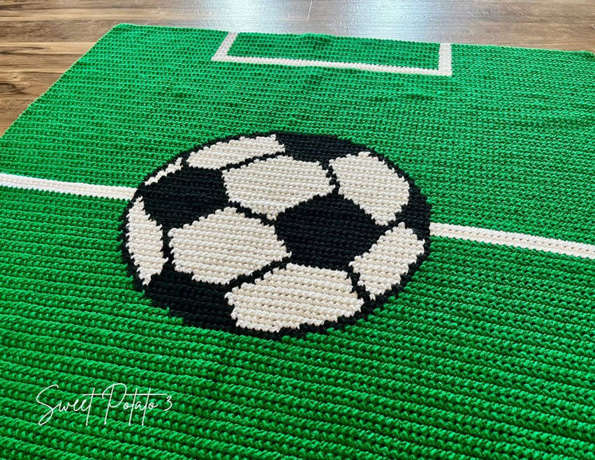 Soccer Sports Throw Blanket