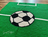 Soccer Sports Throw Blanket