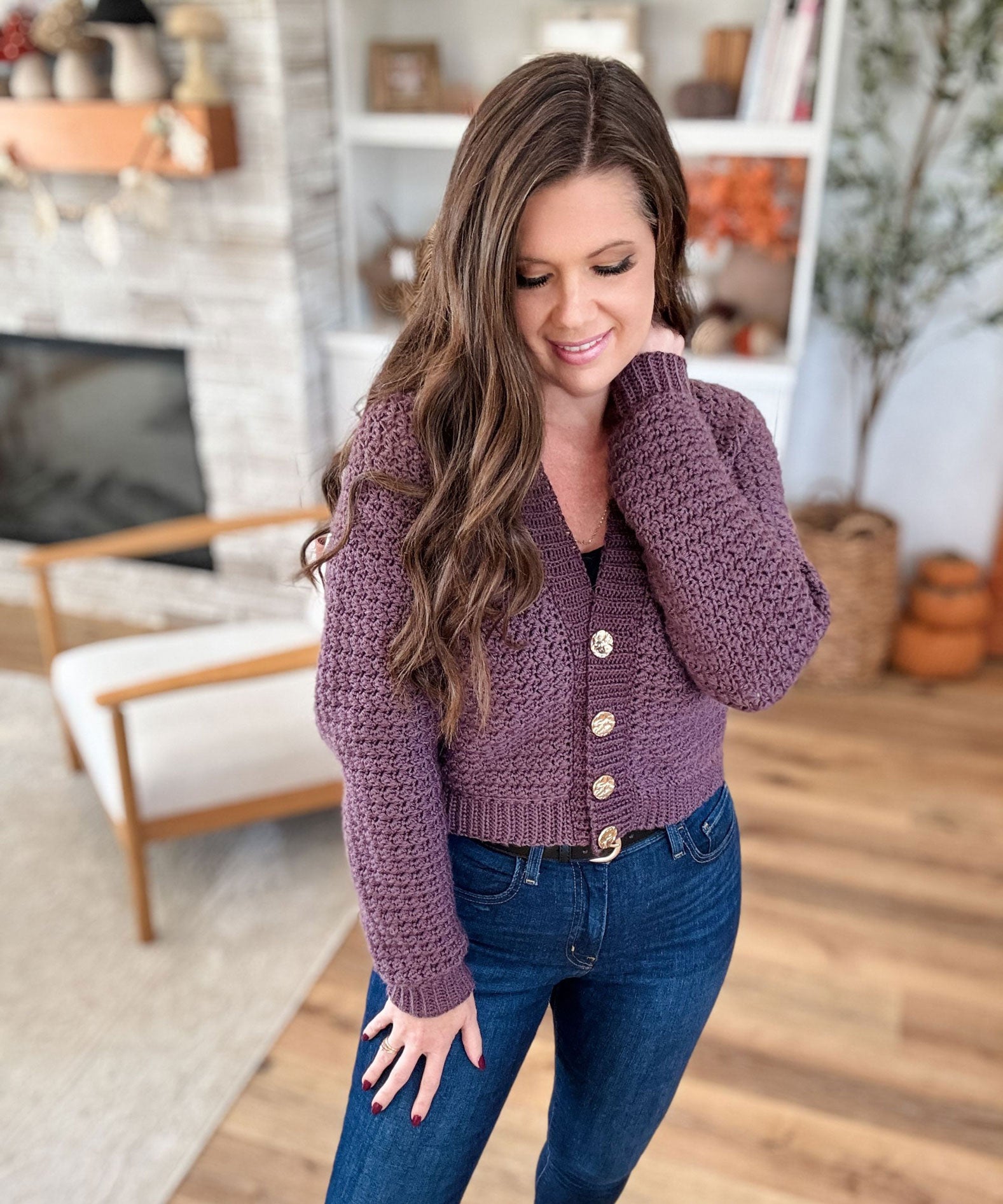 The Suzette Short Cardigan – Mary Maxim Ltd