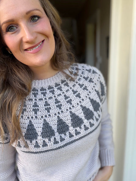 Adult Twinkling Trees Sweater