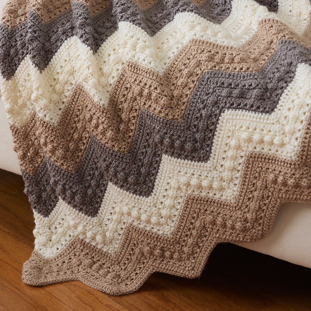 Bobbles Chevron Blanket
