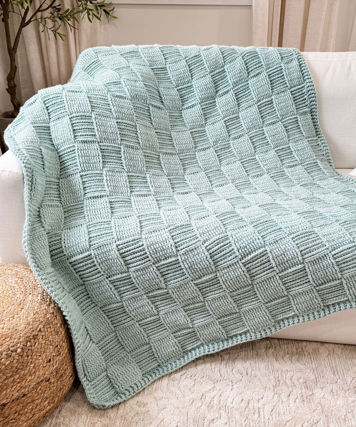 Seabreeze Basketweave Blanket