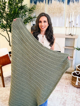 Petal Loop Stitch Textured Blanket