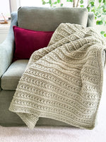 Petal Loop Stitch Textured Blanket