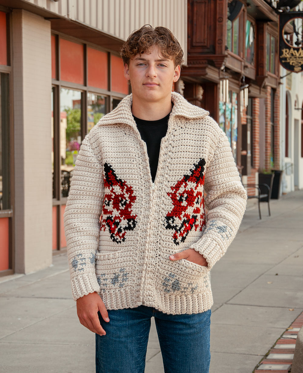 Wolf Cardigan Crochet Kit | Project Hail Mary Fox Sweater