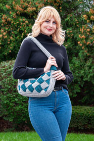 Sac fourre-tout en tricot Dancing Diamonds