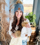 Cozy Cottage Cabled Family Hats