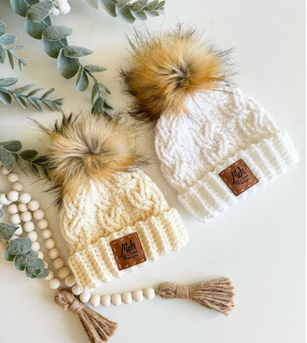 Cozy Cottage Cabled Family Hats