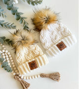 Cozy Cottage Cabled Family Hats