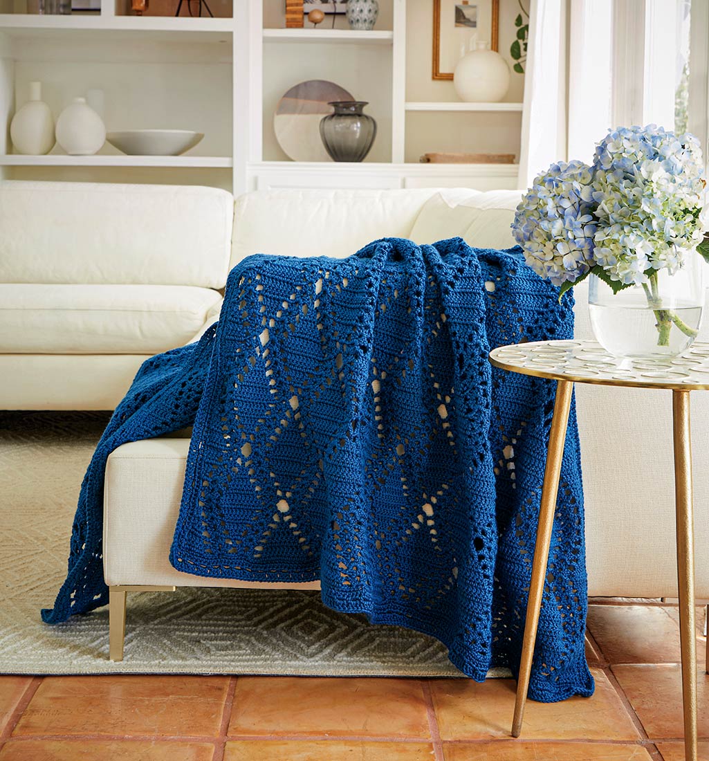 Forever Diamond Throw Pattern – Mary Maxim Ltd
