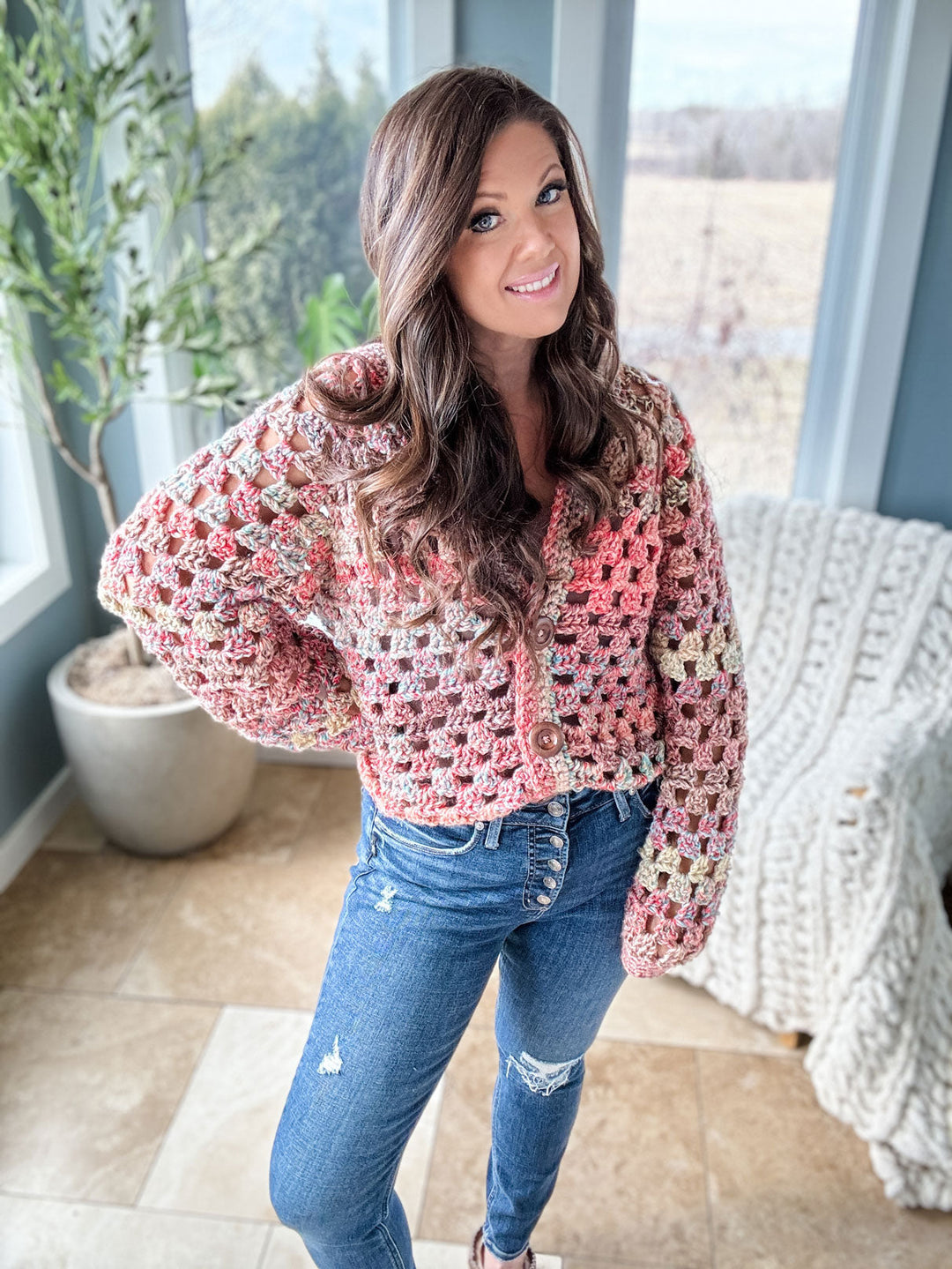 Chunky Granny Crochet Cardigan – Mary Maxim Ltd