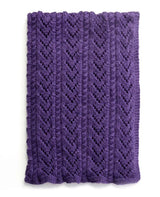 Cables & Lace Knit Baby Blanket