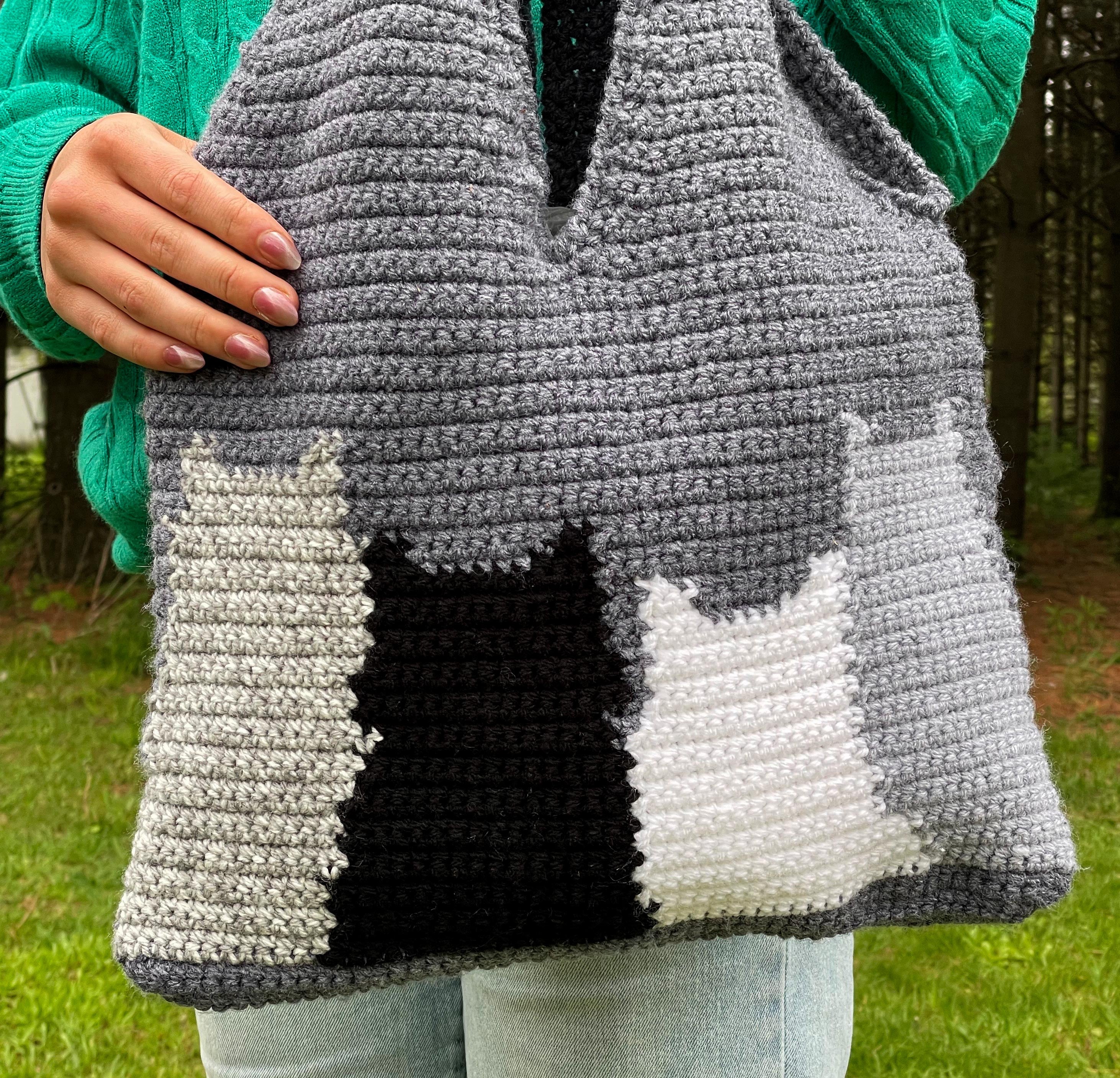 Whiskers Wishes Crochet Bag Kit | Mary Maxim Ltd.