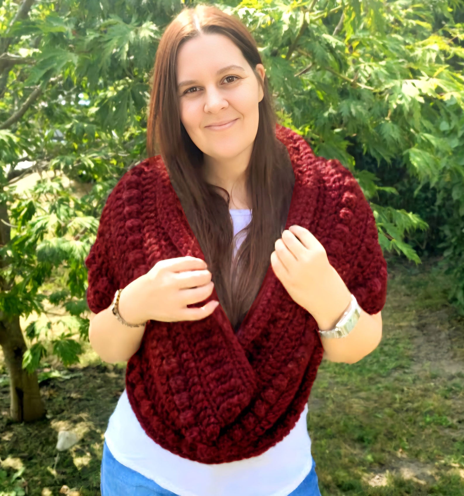 Quick Easy Infinity Scarf – Mary Maxim Ltd
