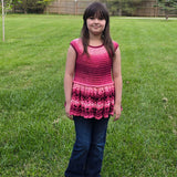 One Golden Glance Ruffled Child's Top