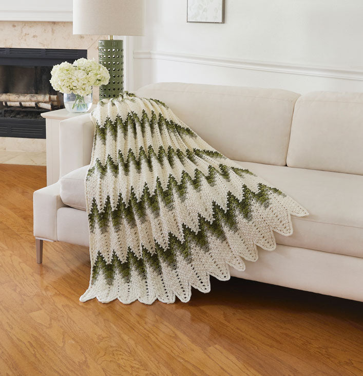 Forest Pulse Blanket – Mary Maxim Ltd