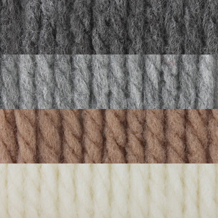 Couverture tricotée à rayures simples