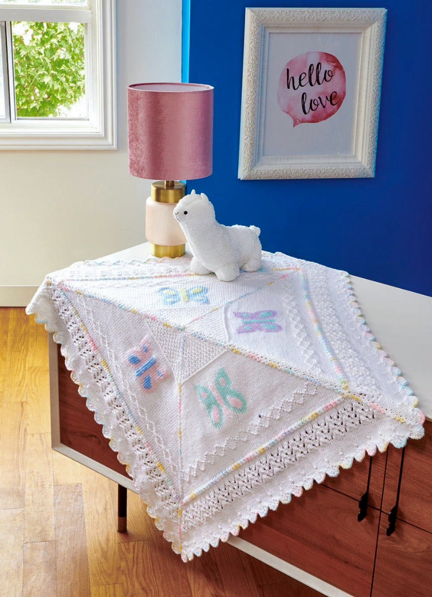 Babies and Butterflies Blanket Pattern