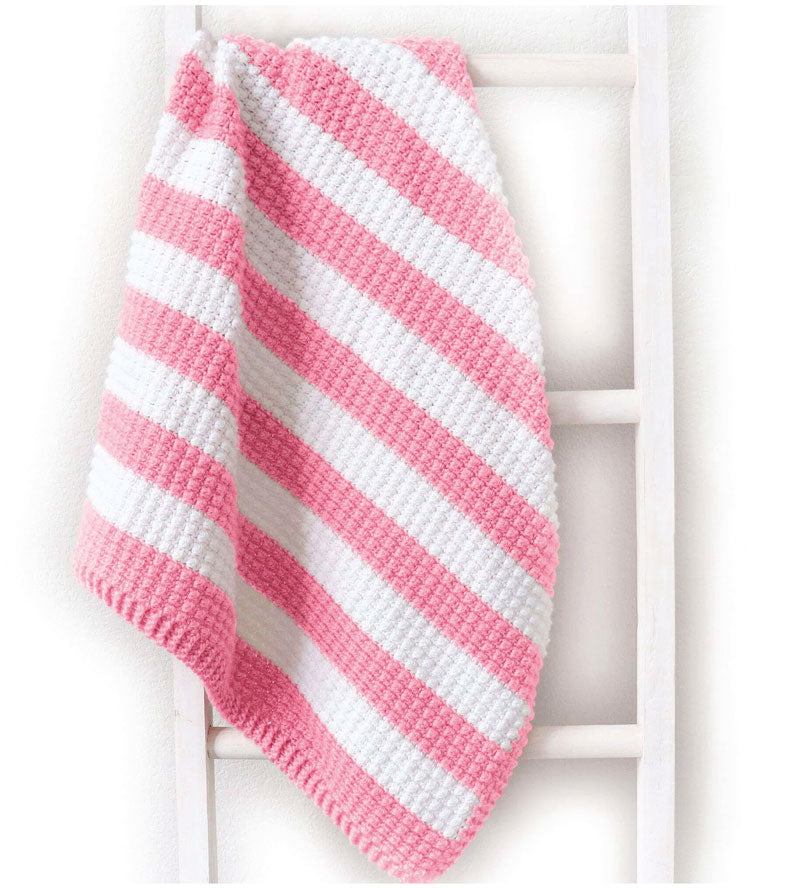 Fruity Stripes Crochet Baby Blanket