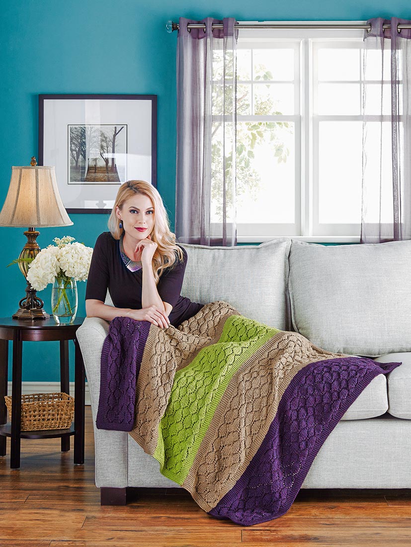 Diamonds in Lace Throw Pattern – Mary Maxim Ltd