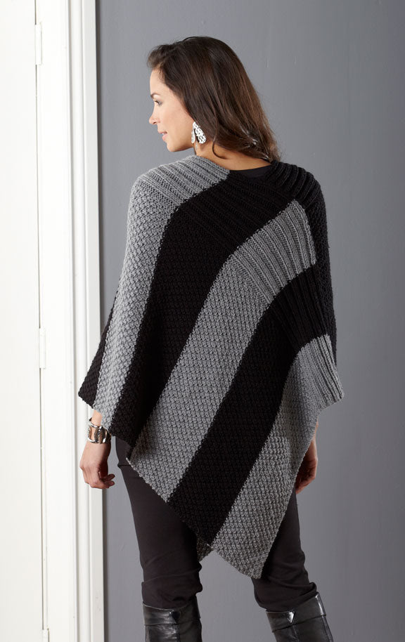 Seeded Stripes Poncho
