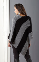 Seeded Stripes Poncho