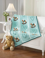 Modèle de couverture de poneys à bascule