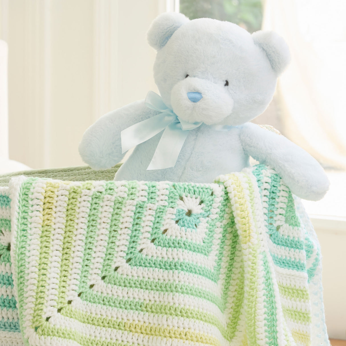 Cattywampus Squares Baby Blanket
