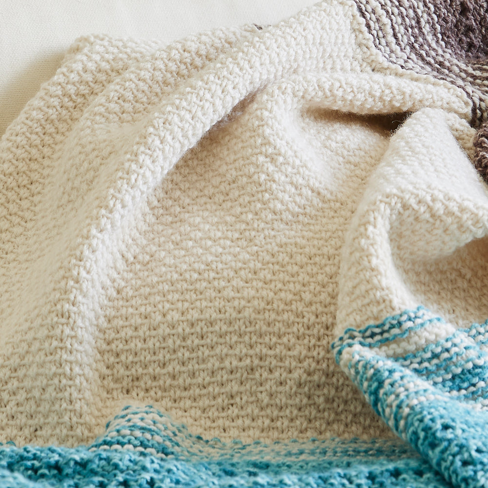 Land and Sea Knit Blanket