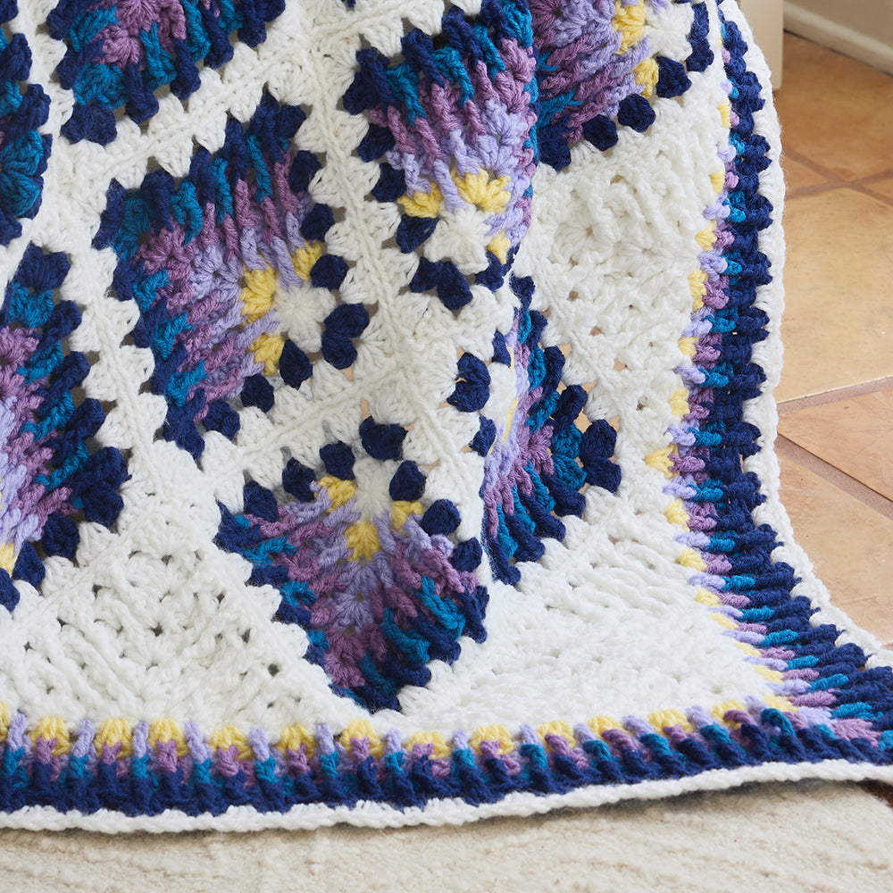 Blue Water Lily Afghan