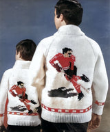 Patron de cardigan de hockey pour hommes ou dames