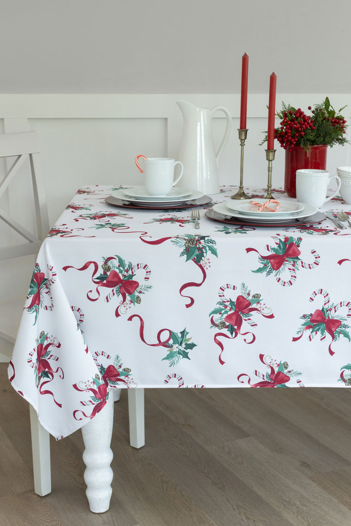 Candy Cane Ribbon Tablecloths
