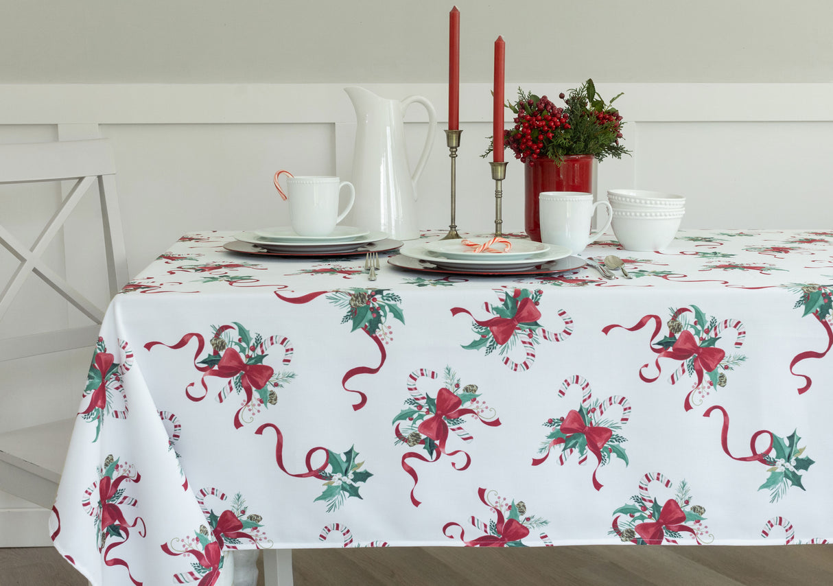 Candy Cane Ribbon Tablecloths