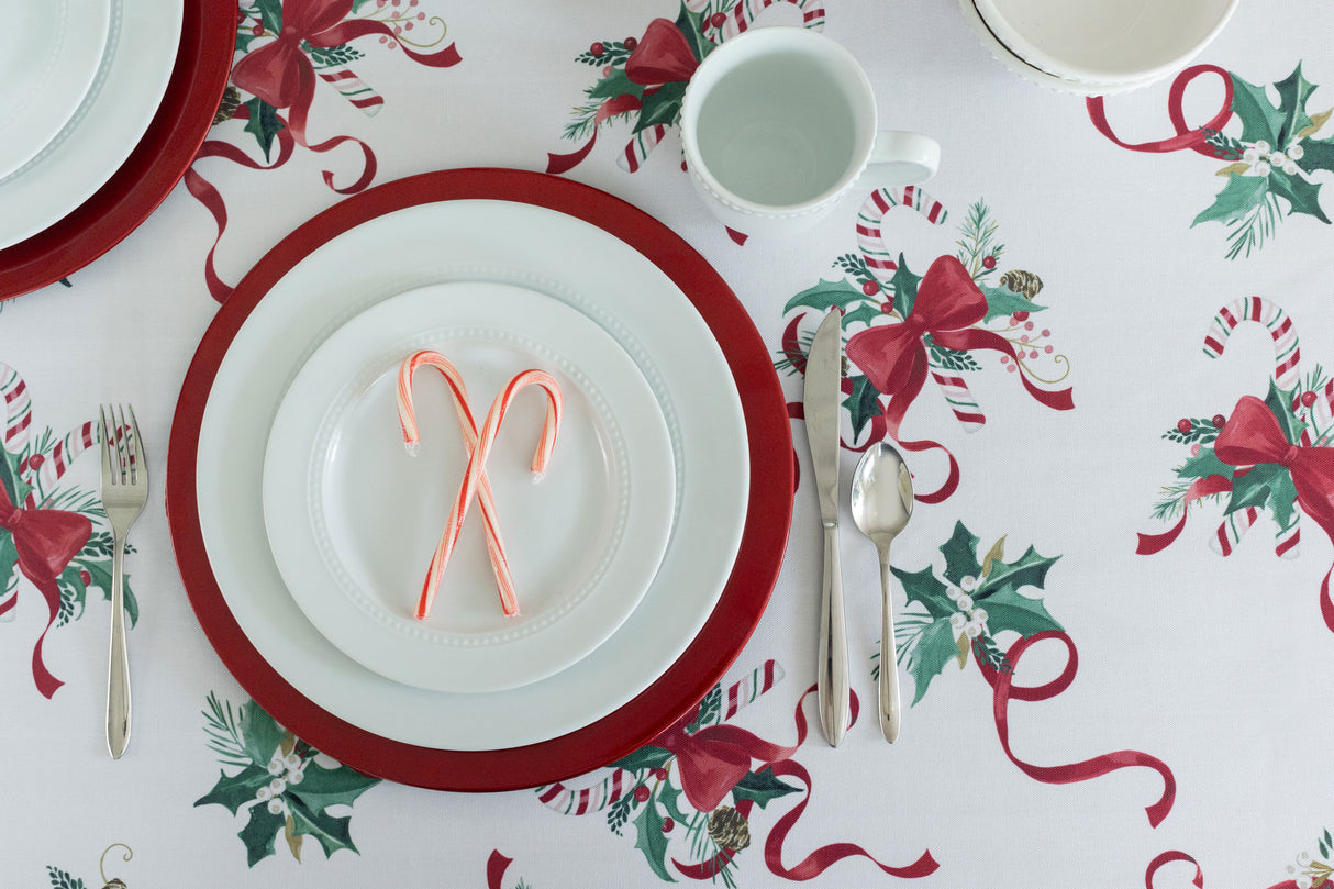 Candy Cane Ribbon Tablecloths