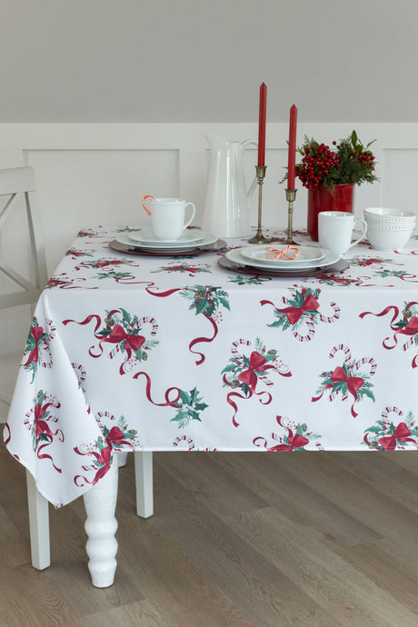 Candy Cane Ribbon Tablecloths