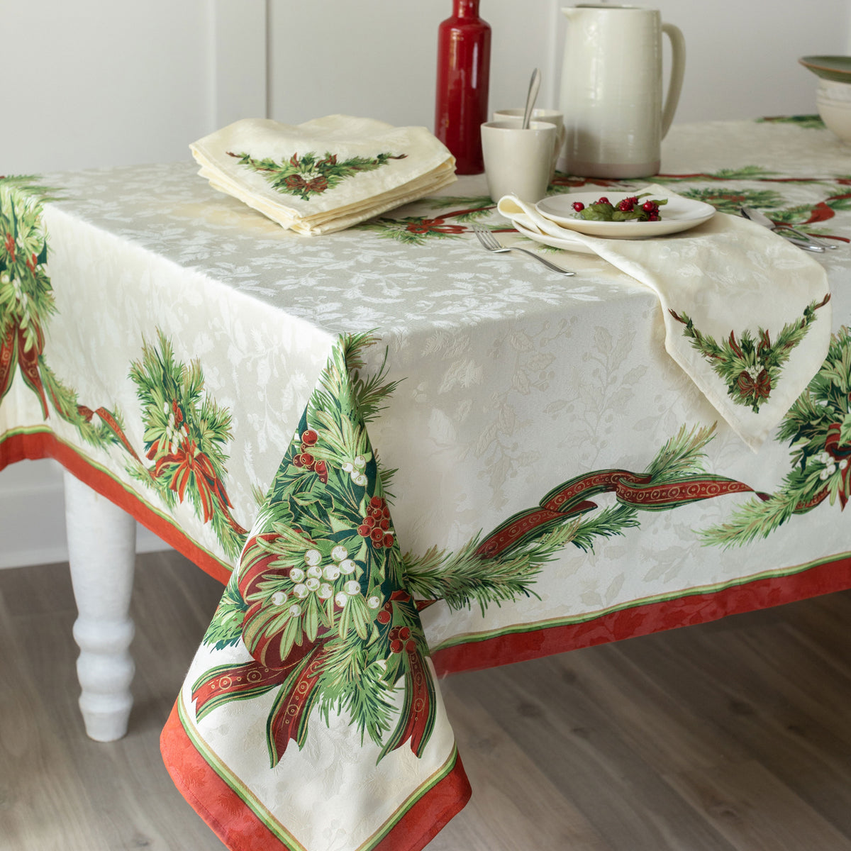Christmas Ribbons Tablecloths – Mary Maxim Ltd