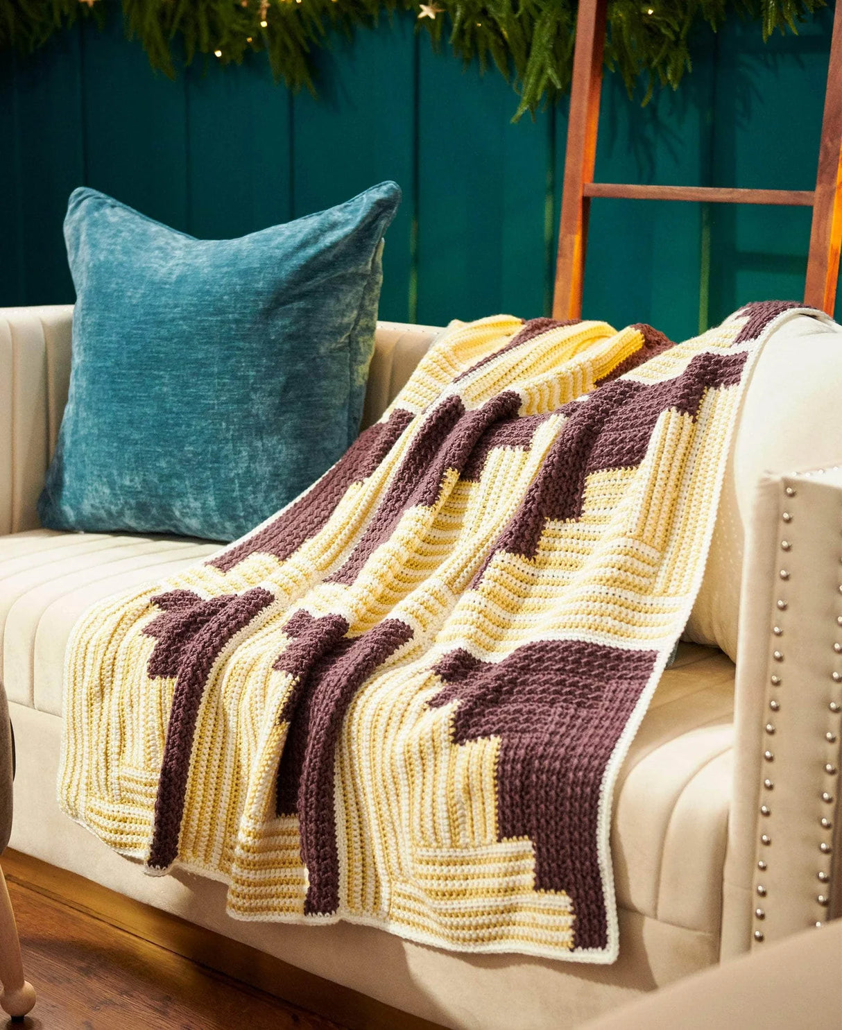 Free Mod Hearth Blanket Pattern