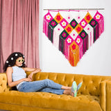 Free Crochet Flower Power Crochet Hanging Pattern